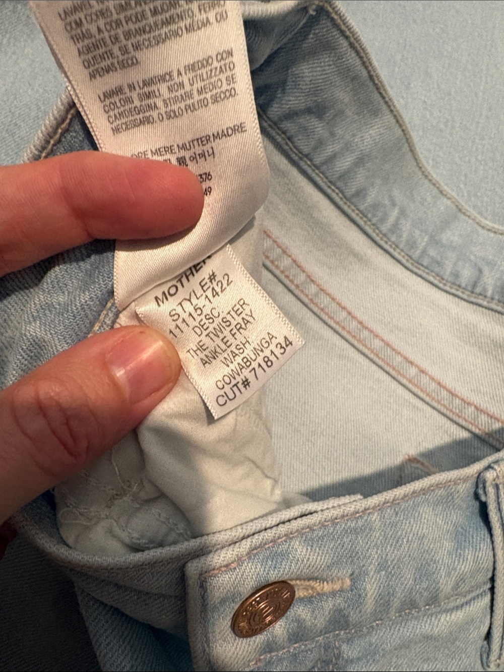 Mother the twister mid-rise ankle fray jeans - Picture 4 of 5